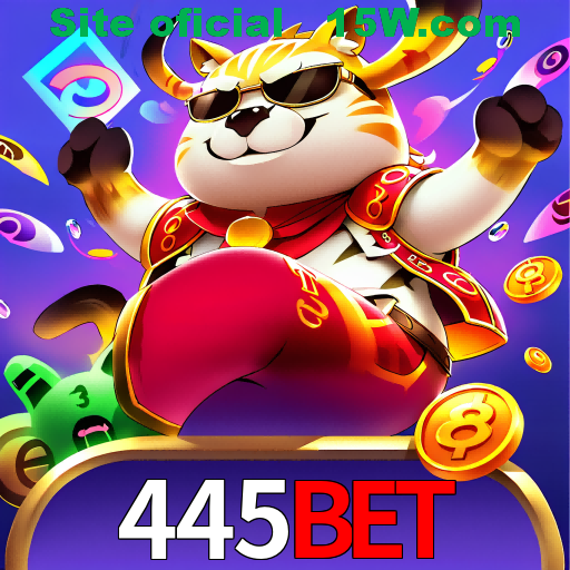 Imagem promocional da 445Bet mostrando a plataforma e suas vantagens